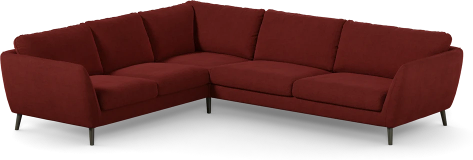 Madison Lux - Hörnsoffa 2+3-sits, hörn 1 - Röd