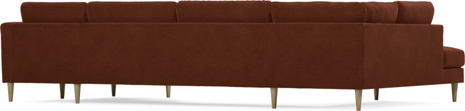 Bridge - 3-sits soffa med divan vänster och schäslong höger - Orange
