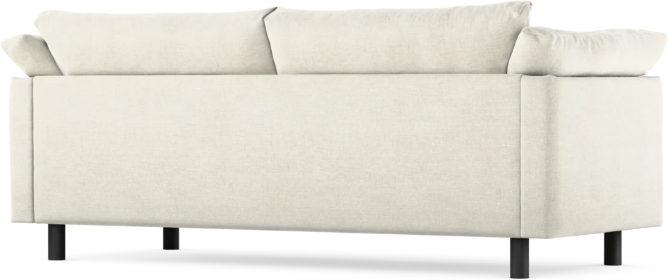 Cherrie - 2,5-sits soffa, hel dyna, fast klädsel - Vit