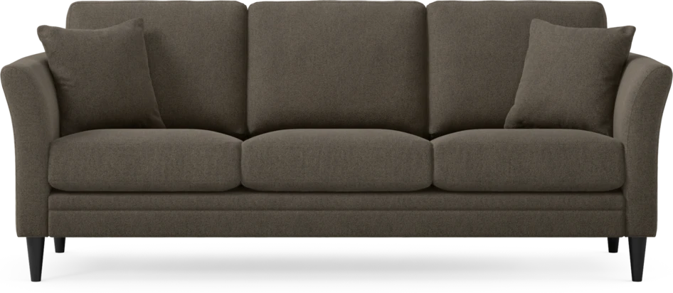 Eden - 3-sits soffa - Brun