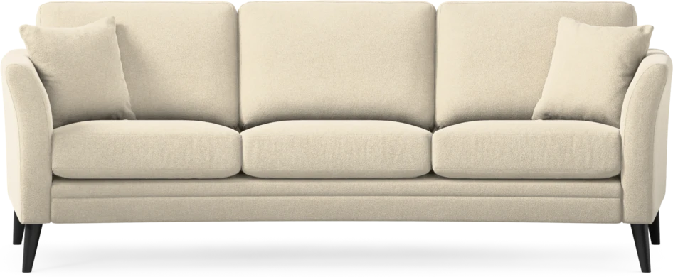 Eden - 3-sits soffa svängd - Beige