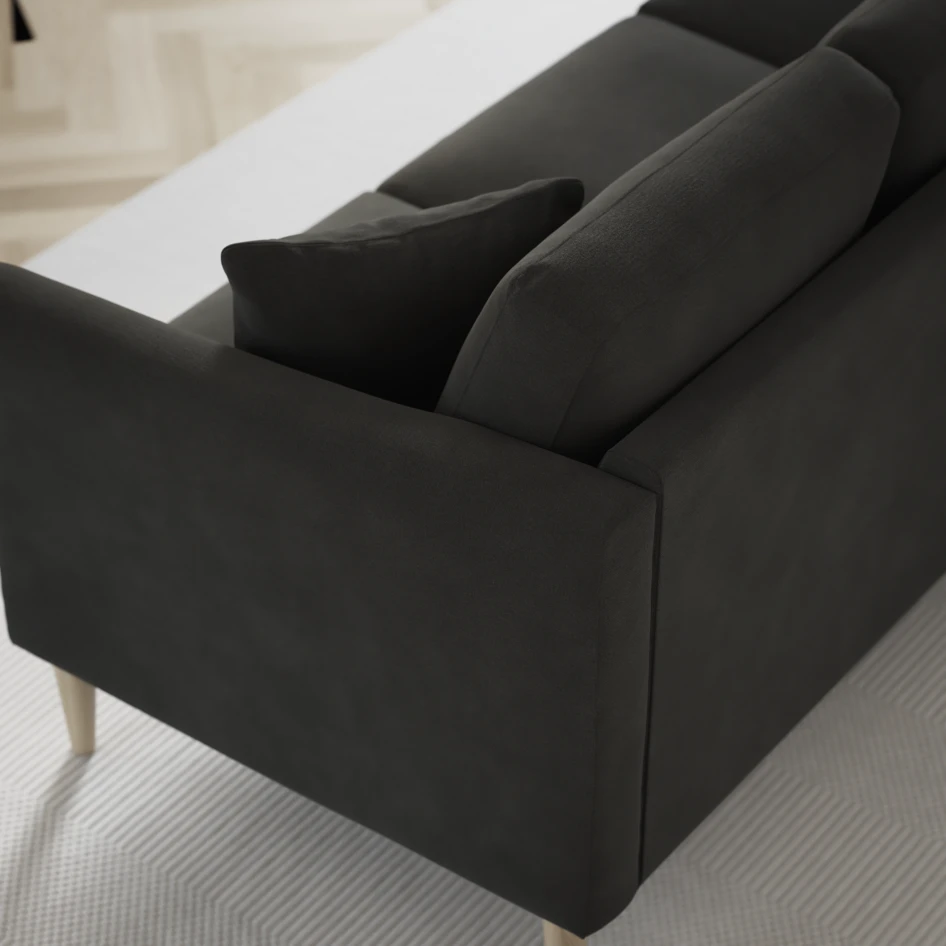 Eden - 3-sits soffa med divan vänster och schäslong höger - Grå