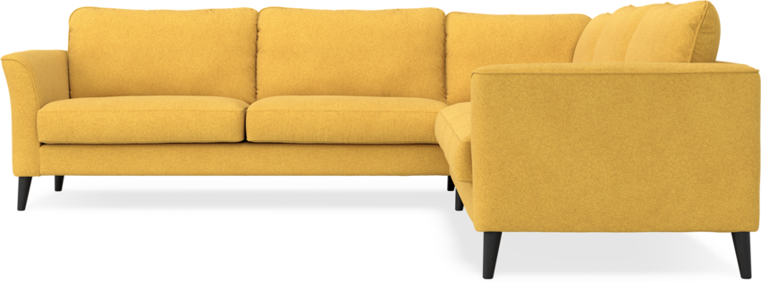 Bridge - Hörnsoffa, 3+3-sits - Gul