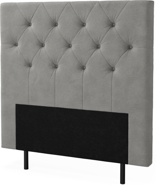 New York pikerad - Sänggavel, 90-210 cm - Grå