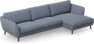 Madison Lux - 3-sits soffa med schäslong höger - Blå