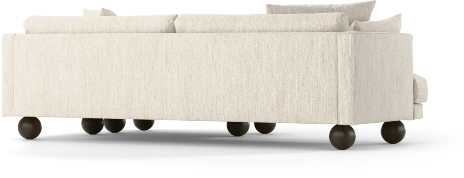 Harper - 4-sits med schäslong XL höger - Vit