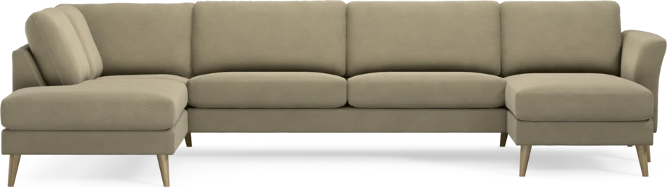 Bridge - 3-sits soffa med divan vänster och schäslong höger - Beige