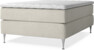 Delux Exclusive - Kontinentalsäng, enkelsäng 140 cm med bäddmadrass - Beige