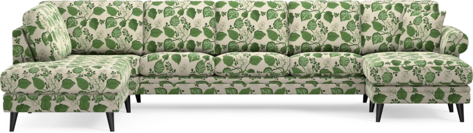Eden - 3-sits soffa med divan vänster och schäslong höger - Flerfärgad