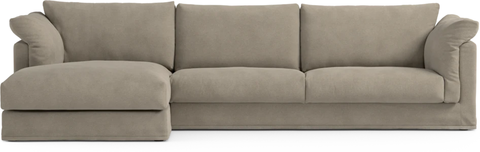 Cherrie Klädsel - Klädsel till 3-sits soffa med schäslong vänster - Beige