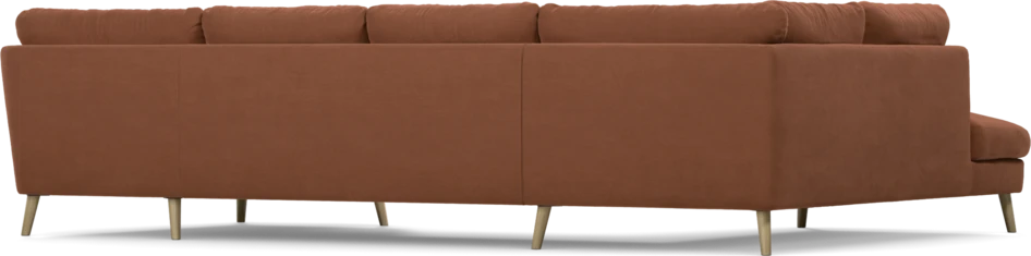 Madison - 2-sits soffa med divan vänster och schäslong höger - Röd