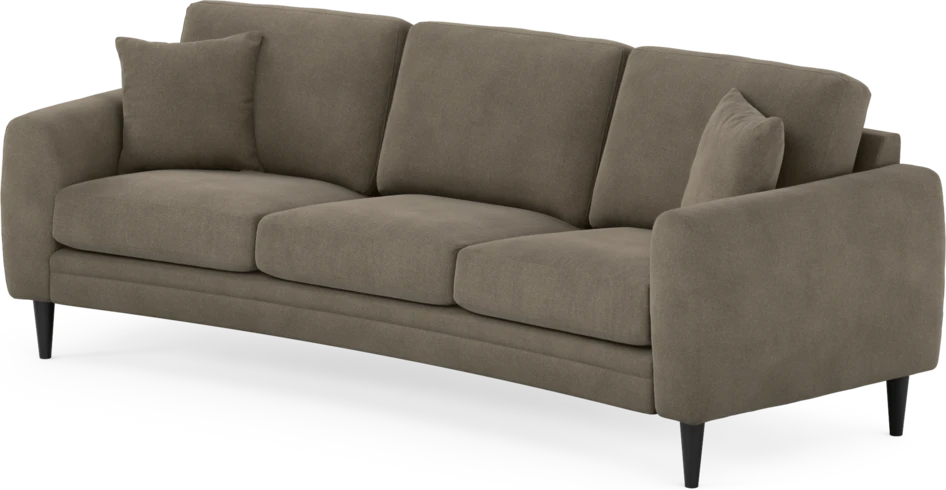 Eden - 3-sits soffa svängd - Beige