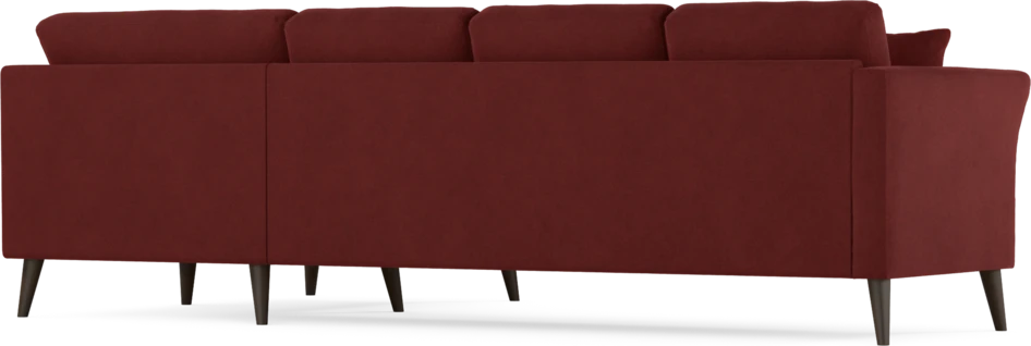 Eden - Hörnsoffa, 3+1-sits - Röd