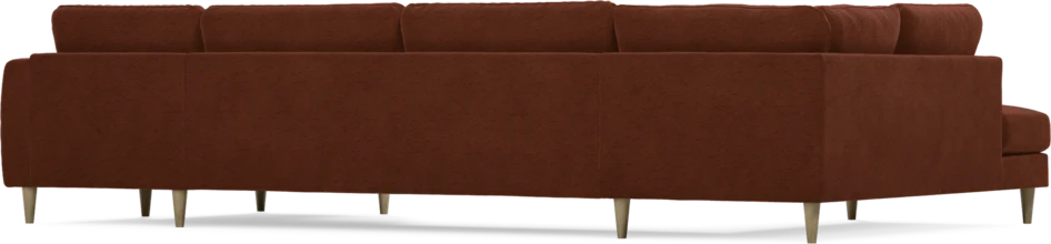 Bridge - 3-sits soffa med divan vänster och schäslong höger - Orange