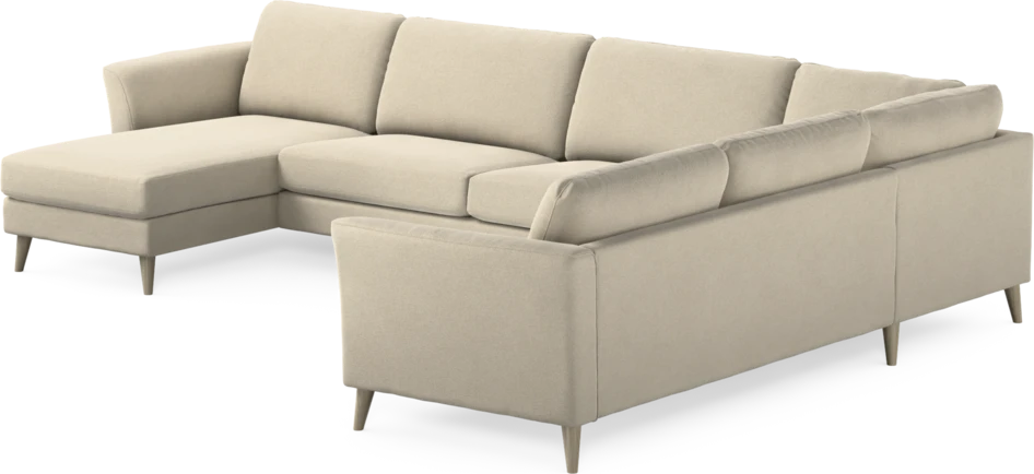 Bridge - Hörnsoffa, 3+2-sits med schäslong vänster - Beige