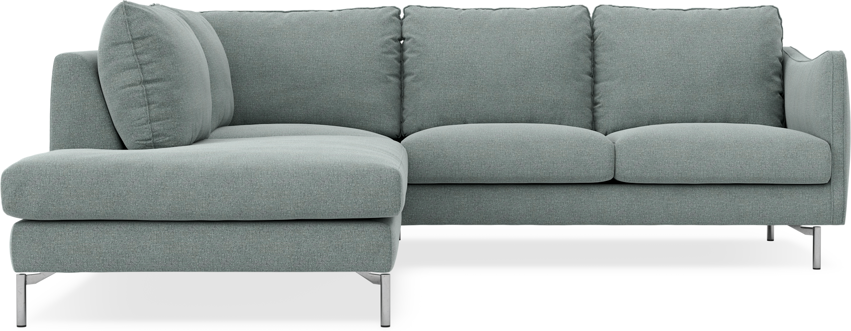 Madison - 2-sits soffa med divan vänster - Turkos
