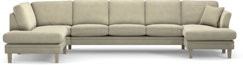Eden - 3-sits soffa med divan vänster och schäslong höger - Beige