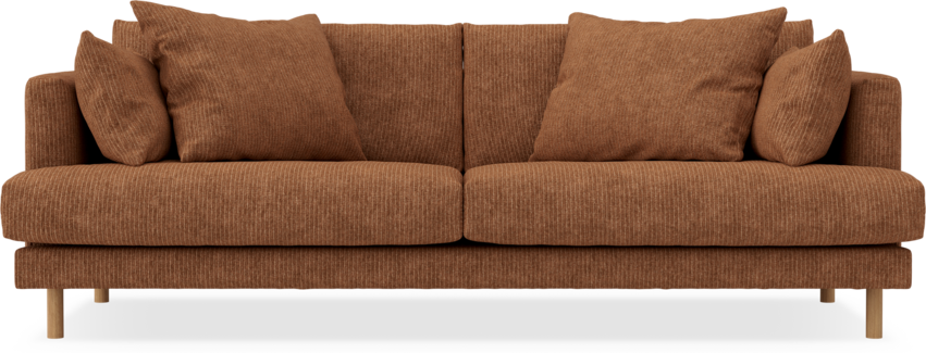 Harper - 3-sits soffa - Brun