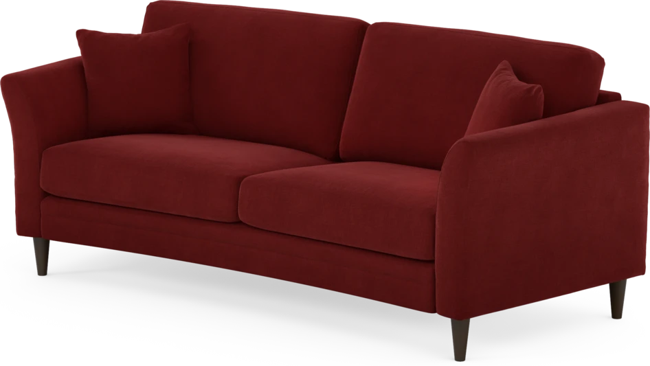 Eden - 2,5-sits soffa svängd - Röd