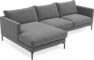Impression Delux - 3-sits soffa med schäslong vänster - Grå
