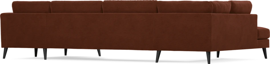 Bridge - 3-sits soffa med divan vänster och schäslong höger - Orange