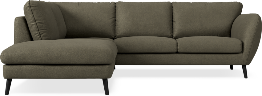 Madison Lux - 2-sits soffa med divan vänster - Brun