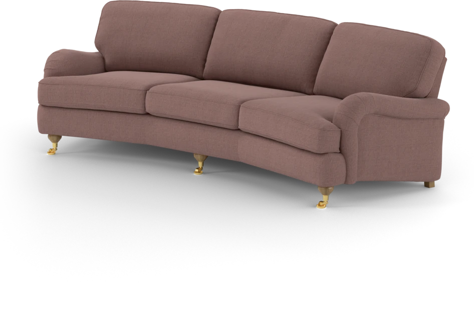 Oxford - 3-sits soffa svängd - Rosa