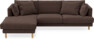Harper - 4-sits med schäslong vänster - Brun