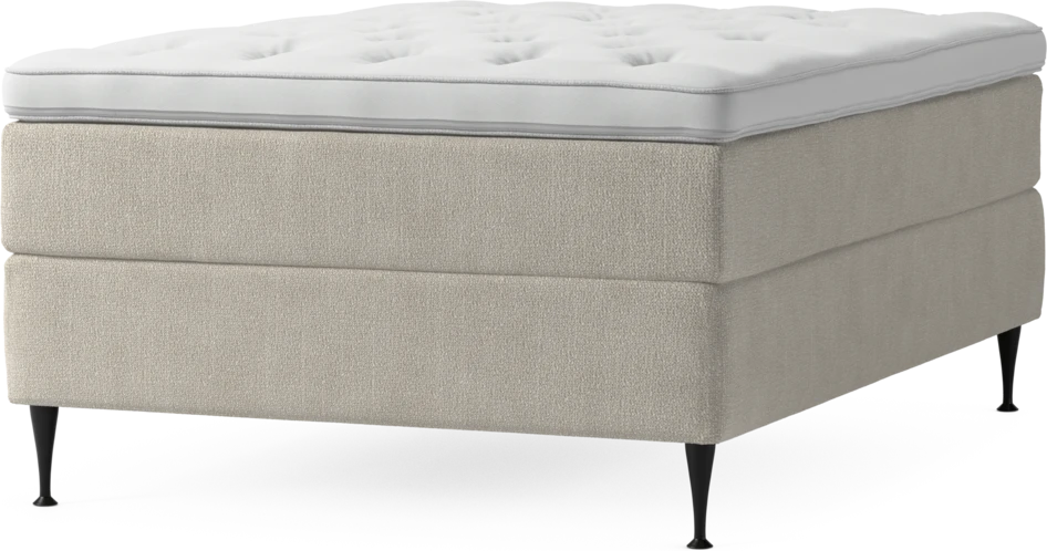 Delux Exclusive - Kontinentalsäng, enkelsäng 140 cm med bäddmadrass och sängben