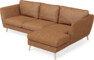 Madison - 2-sits soffa med schäslong höger - Orange