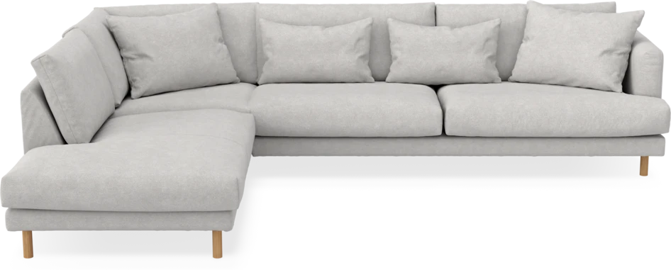 Harper - 3-sits soffa med divan vänster - Grå