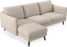 Madison Lux - 2-sits soffa med schäslong vänster - Vit