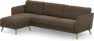 Bridge - 3-sits soffa med schäslong vänster - Brun