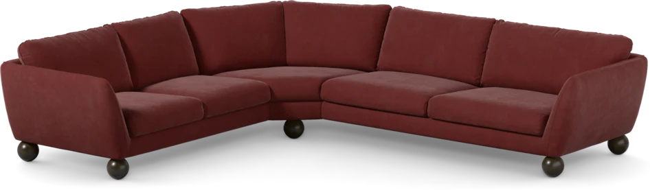 Madison Lux - Hörnsoffa 2+3-sits, hörn 2 - Rosa