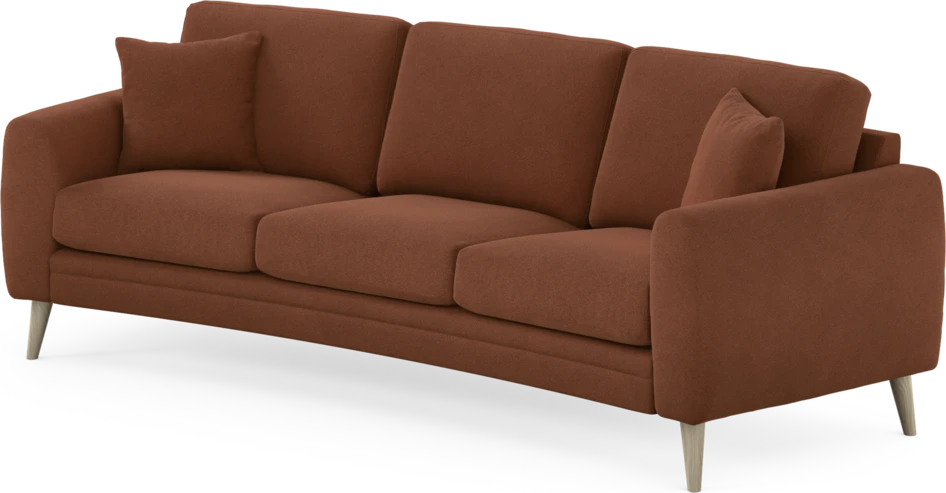 Eden - 3-sits soffa svängd - Orange