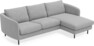 Madison Lux - 2-sits soffa med schäslong höger - Grå