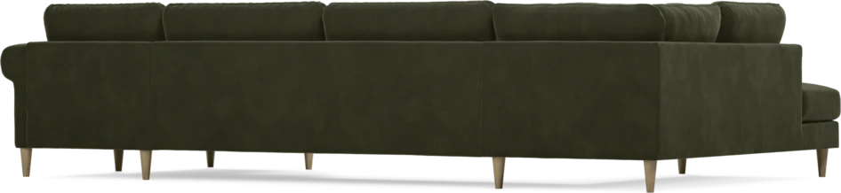 Bridge - 3-sits soffa med divan vänster och schäslong höger - Grön