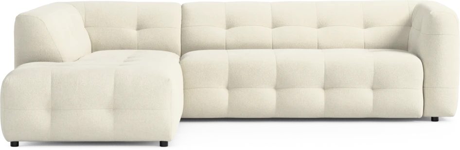 Bella - 3-sits soffa med divan vänster - Vit