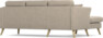 Eden - 2-sits soffa med schäslong - Beige