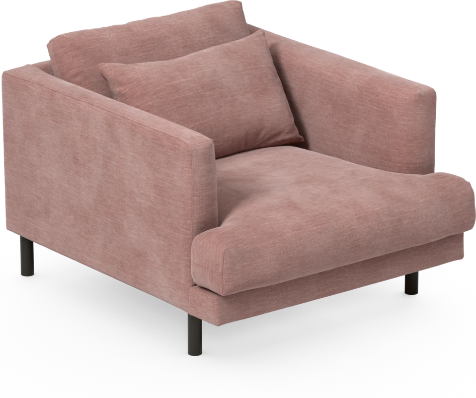 Harper - Fåtölj, 75 cm - Rosa