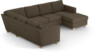 Friday - Hörnsoffa, 2+3-sits med schäslong höger - Brun
