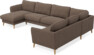 Bridge - Hörnsoffa, 3+2-sits med schäslong vänster - Beige