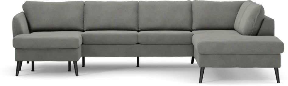 County - 3-sits soffa med schäslong vänster och divan höger - Grå