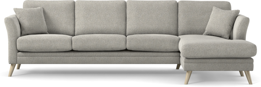 Eden - 3-sits soffa med schäslong - Grå