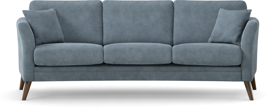 Eden - 3-sits soffa svängd - Blå