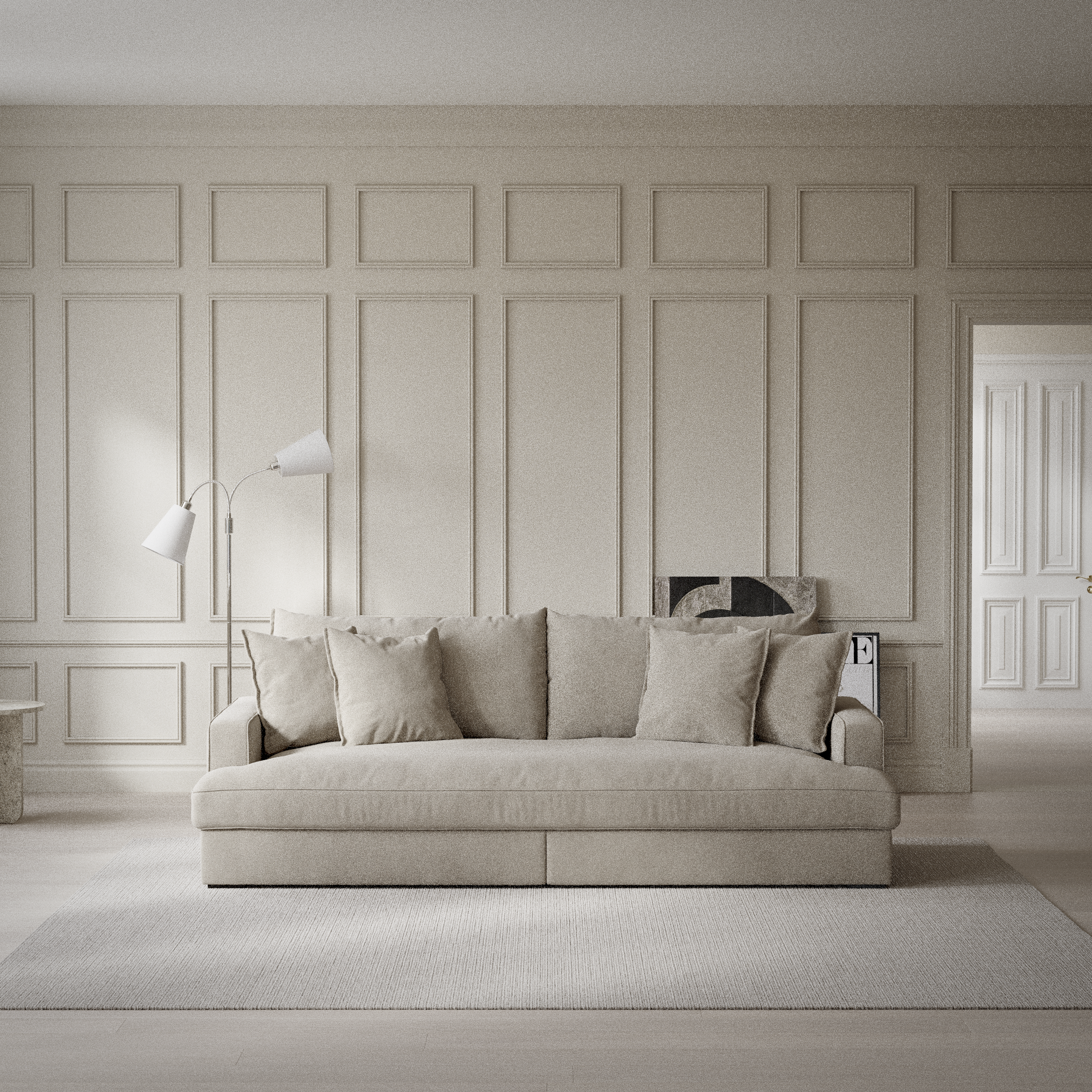 Rossi, 3-sits soffa, hel dyna