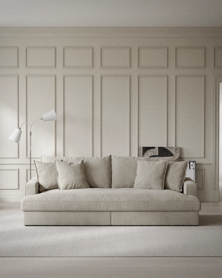 Rossi - 3-sits soffa, hel dyna - inspiration