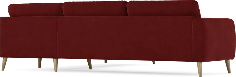 Bridge - Hörnsoffa, 3+2-sits - Röd