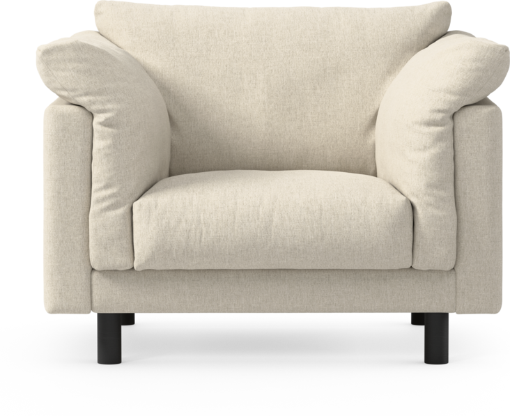 Cherrie - Fåtölj, fast klädsel - Beige