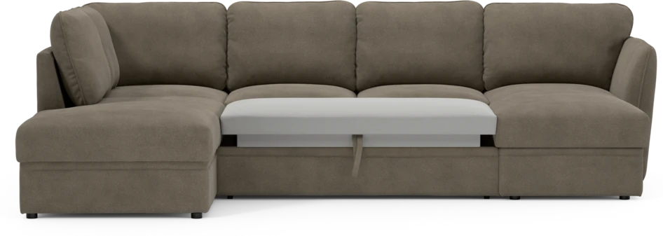 Öland - Bäddsoffa med divan vänster och schäslong höger - Beige